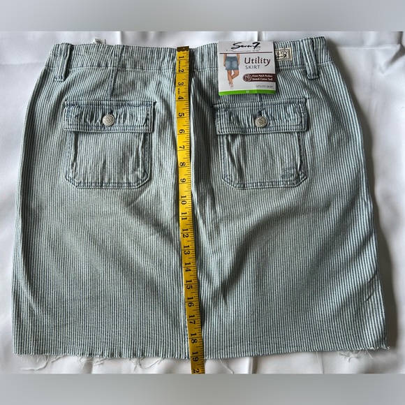 Seven7 - Front Patch Pocket Stretch Cotton Twill Utility Skirt Size: 10 > NWT - Picture 13 of 13